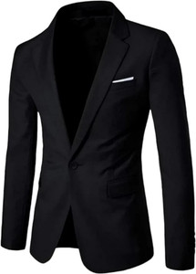Men bazar Solid Single Breasted Festive & Wedding Men Blazer