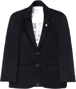 CAVIO Solid Single Breasted Party Boys Blazer