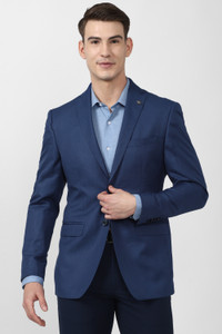 PETER ENGLAND Self Design Tuxedo Style Formal Men Blazer