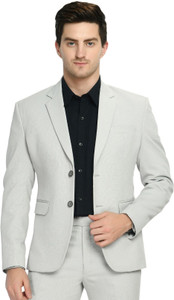FIVEFEB Solid Single Breasted Formal, Casual, Wedding Men Blazer
