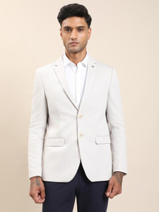 TURTLE Solid Single Breasted Casual Men Blazer