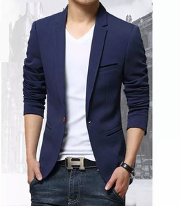 TRULYFEB Solid Single Breasted Casual, Festive, Festive & Wedding, Formal, Party, Wedding Men Blazer