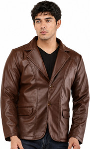 Wolver Solid Single Breasted Brown Blazer - Image 6