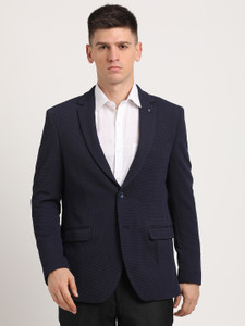 TURTLE Self Design Single Breasted Casual Men Blazer