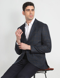ARROW Checkered Single Breasted Formal Men Blazer