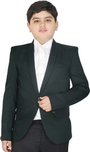 SG YUVRAJ Solid Single Breasted Festive & Wedding Boys Blazer
