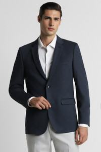 PETER ENGLAND Solid Single Breasted Formal Men Blazer