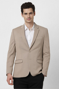 PETER ENGLAND Solid Single Breasted Formal Men Blazer