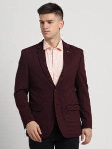 TURTLE Self Design Single Breasted Casual Men Blazer