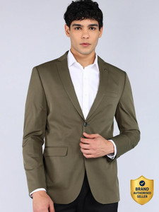 Allen Solly Solid Tuxedo Style Festive & Wedding Men Blazer