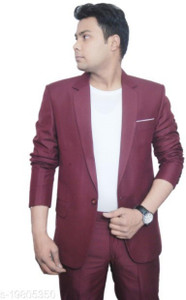 Darbar In Solid Single Breasted Casual, Formal, Party, Festive & Wedding Men Blazer