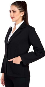 NAIDA Solid, Self Design Single Breasted Casual, Festive, Formal, Party, Sports, Wedding, Lounge Wear Women Blazer