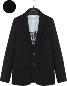 Charchit Solid Single Breasted Party Boys Blazer