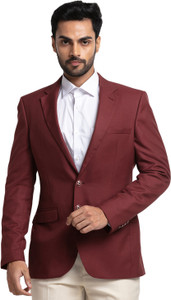 Raymond Solid Single Breasted Formal Men Blazer