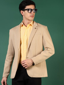 V-MART Solid Single Breasted Casual Men Blazer