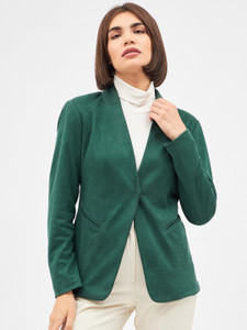 KIBO Solid Single Breasted Casual Women Blazer