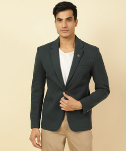Fort Collins Solid Single Breasted Casual Men Blazer