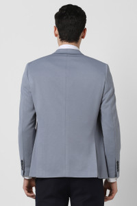 PETER ENGLAND Self Design Tuxedo Style Formal Men Blazer