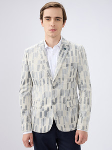 KILLER Printed Single Breasted Casual Men Blazer