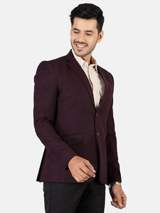 FUBAR Solid Single Breasted Formal Men Blazer