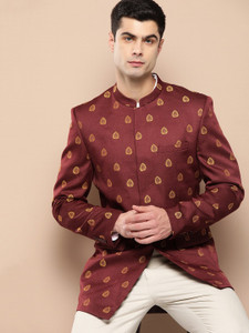 INVICTUS Self Design Single Breasted Formal Men Blazer