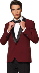HUMJOLI Solid Tuxedo Style Casual Men Blazer