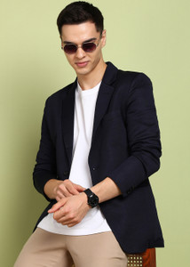 FUBAR Solid Single Breasted Formal Men Blazer