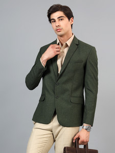 Rajniti Self Design Single Breasted Casual, Festive, Festive & Wedding, Formal, Lounge Wear, Party, Wedding Men Blazer