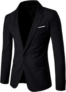 Men bazar Solid Single Breasted Festive & Wedding Men Blazer