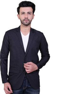 Abc Garments Solid Single Breasted Casual Men Blazer