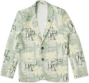 CAVIO Printed Single Breasted Party Boys Blazer