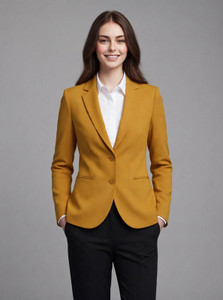 Rocksy Solid Single Breasted Casual Women Blazer