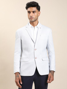 TURTLE Solid Single Breasted Casual Men Blazer