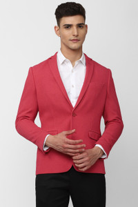 PETER ENGLAND Solid Single Breasted Formal Men Blazer