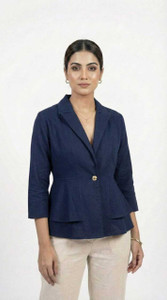FABRISA CREATION Solid Single Breasted Formal, Casual, Party Women Blazer