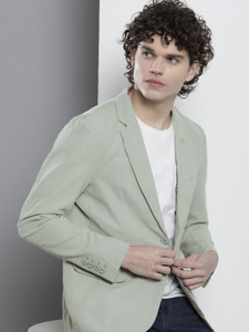 The Indian Garage Co. Solid Single Breasted Casual Men Blazer
