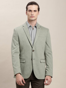 TURTLE Solid Single Breasted Casual Men Blazer