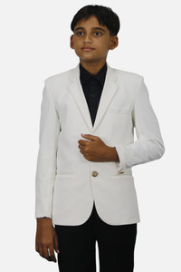 gargian master cut Solid Single Breasted Wedding, Formal, Party Boys Blazer
