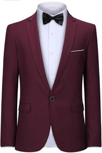 Darbar In Solid Single Breasted Casual, Formal, Party, Festive & Wedding Men Blazer