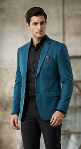 ASTHETIC Solid Single Breasted Party, Festive, Formal, Wedding, Casual Men Blazer