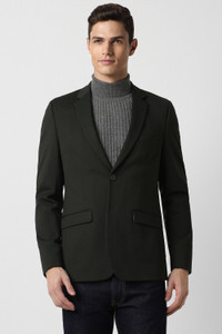 PETER ENGLAND Solid Single Breasted Formal Men Blazer