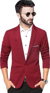 हमजोली मेंस वियर पुरुष के लिए ब्लेजर सॉलिड कैजुअल सिंगल ब्रेस्टेड