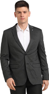 TURTLE Self Design Single Breasted Casual Men Blazer