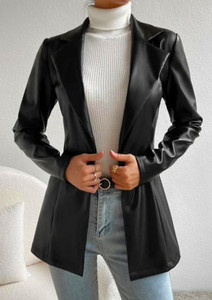 TANDUL Solid Single Breasted Casual Women Blazer