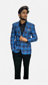 gargian master cut Checkered Single Breasted Formal, Party Men Blazer