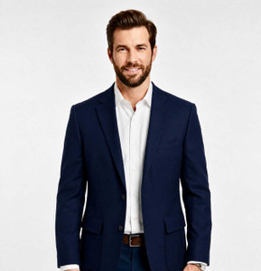 ZavyFashion Blue Single Breasted Blazer - Image 4