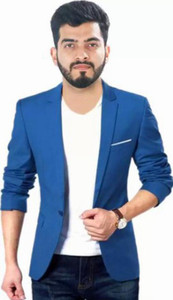 HUMJOLI Solid Single Breasted Casual, Party Men Blazer