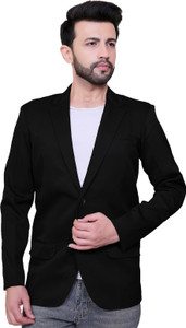 Abc Garments Solid Single Breasted Casual Men Blazer