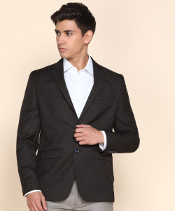 LOUIS PHILIPPE Solid Single Breasted Formal Men Blazer