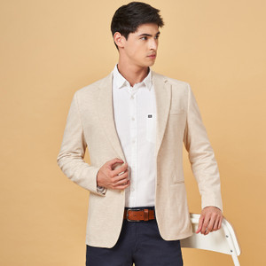 Byford by Pantaloons Solid Single Breasted Sports Men Blazer